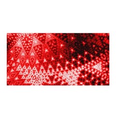 Red Fractal Lace Satin Wrap