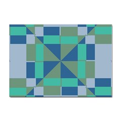 Green Blue Shapes Sticker A4 (10 Pack)