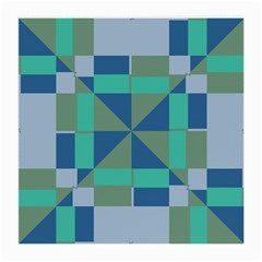 Green Blue Shapes Medium Glasses Cloth (2 Sides)