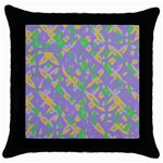 Mixed shapes Throw Pillow Case (Black) Front