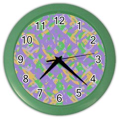 Mixed Shapes Color Wall Clock