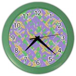 Mixed shapes Color Wall Clock Front