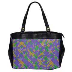 Mixed Shapes Oversize Office Handbag