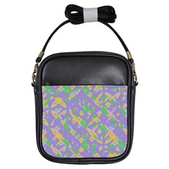 Mixed Shapes Girls Sling Bag