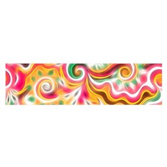 Sunshine Swirls Satin Scarf (oblong)