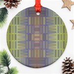 Gradient rectangles Ornament (Round) Front