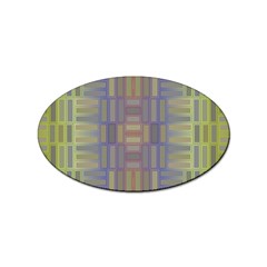 Gradient Rectangles Sticker (oval) by LalyLauraFLM