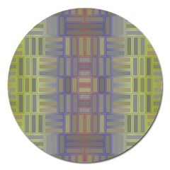 Gradient Rectangles Magnet 5  (round)