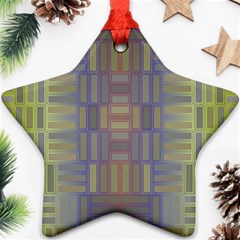 Gradient Rectangles Star Ornament (two Sides) by LalyLauraFLM