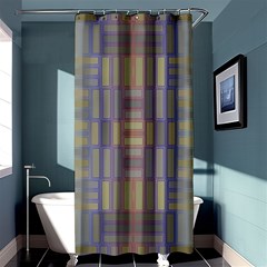 Gradient Rectangles	shower Curtain 36  X 72 