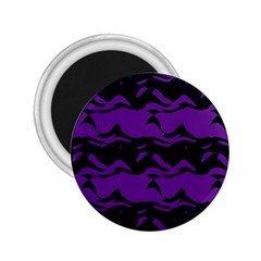 Mauve Black Waves 2 25  Magnet