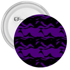 Mauve Black Waves 3  Button