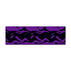 Mauve Black Waves Sticker Bumper (100 Pack)