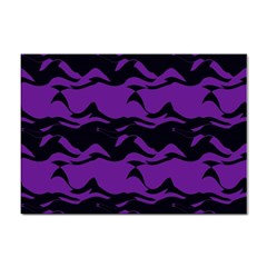 Mauve Black Waves Sticker A4 (100 Pack) by LalyLauraFLM