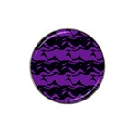 Mauve black waves Hat Clip Ball Marker (10 pack) Front