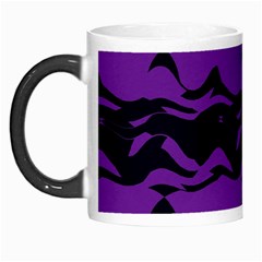 Mauve Black Waves Morph Mug