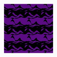 Mauve Black Waves Medium Glasses Cloth (2 Sides)