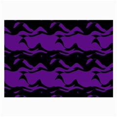 Mauve Black Waves Large Glasses Cloth (2 Sides)