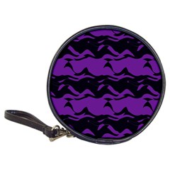 Mauve Black Waves Classic 20-cd Wallet by LalyLauraFLM