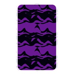 Mauve Black Waves Memory Card Reader (rectangular) by LalyLauraFLM