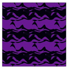 Mauve Black Waves Satin Scarf