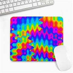 Amazing Acid Rainbow Large Mousepads by KirstenStar