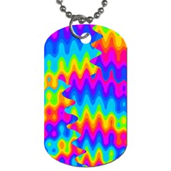 Amazing Acid Rainbow Dog Tag (one Side) by KirstenStar