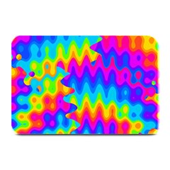 Amazing Acid Rainbow Plate Mats by KirstenStar