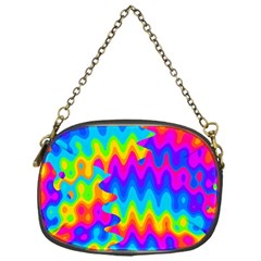 Amazing Acid Rainbow Chain Purses (one Side)  by KirstenStar