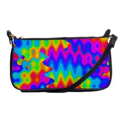 Amazing Acid Rainbow Shoulder Clutch Bags by KirstenStar