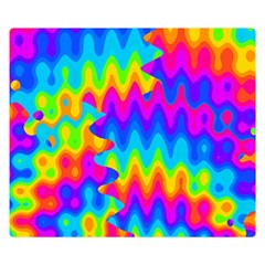 Amazing Acid Rainbow Double Sided Flano Blanket (small) 