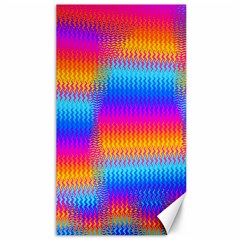 Psychedelic Rainbow Heat Waves Canvas 40  X 72  