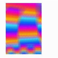 Psychedelic Rainbow Heat Waves Large Garden Flag (two Sides)