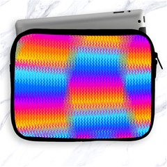 Psychedelic Rainbow Heat Waves Apple Ipad 2/3/4 Zipper Cases by KirstenStar