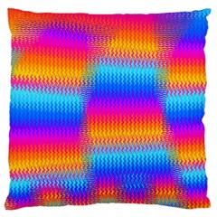 Psychedelic Rainbow Heat Waves Standard Flano Cushion Cases (one Side)  by KirstenStar