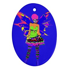 Fairy Punk Ornament (oval)  by icarusismartdesigns