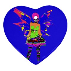 Fairy Punk Ornament (heart)  by icarusismartdesigns