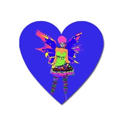 Fairy Punk Heart Magnet by icarusismartdesigns