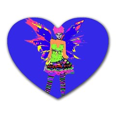 Fairy Punk Heart Mousepads by icarusismartdesigns