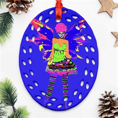 Fairy Punk Oval Filigree Ornament (2-side) 