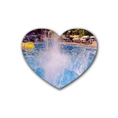 Splash 3 Rubber Coaster (heart) 