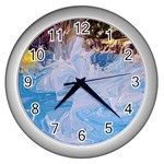 Splash 4 Wall Clocks (Silver)  Front