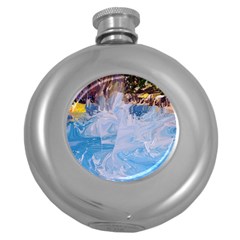 Splash 4 Round Hip Flask (5 Oz) by icarusismartdesigns