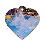 Splash 4 Dog Tag Heart (Two Sides) Front