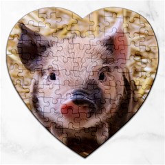 Sweet Piglet Jigsaw Puzzle (heart)