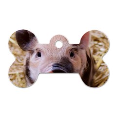 Sweet Piglet Dog Tag Bone (one Side)