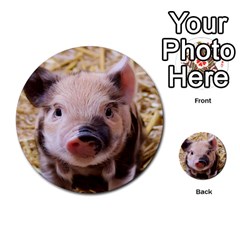 Sweet Piglet Multi-purpose Cards (round) 