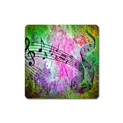 Abstract Music  Square Magnet