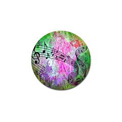 Abstract Music  Golf Ball Marker