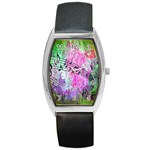 Abstract Music  Barrel Metal Watches Front